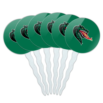 Alabama at Birmingham Primary Logo Cupcake Picks Toppers Decoration Set of 6