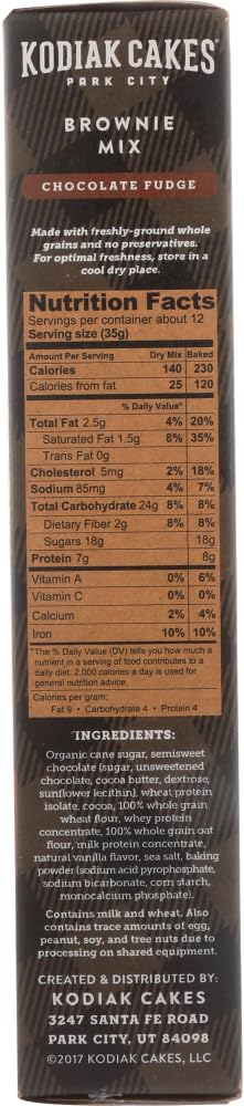 Kodiak Cakes Chocolate Fudge Brownie Mix (Pack of 2)