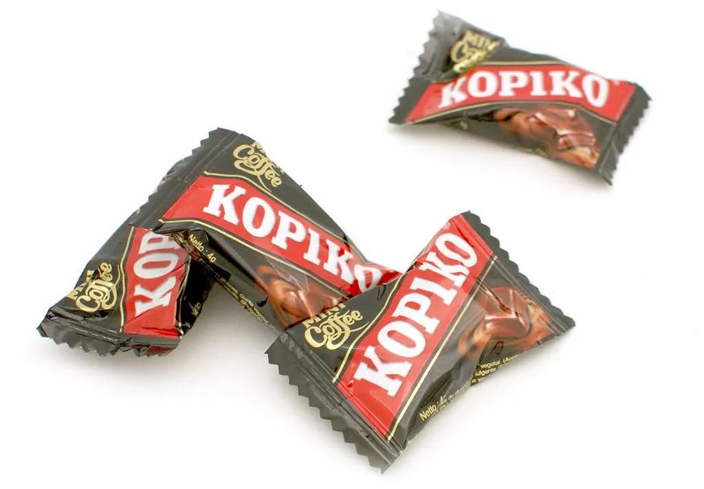 Kopiko Coffee And Kopiko Cappuccino Candy In Jar Variety Bundle Pack Of 2 (800G/28.2Oz Each)