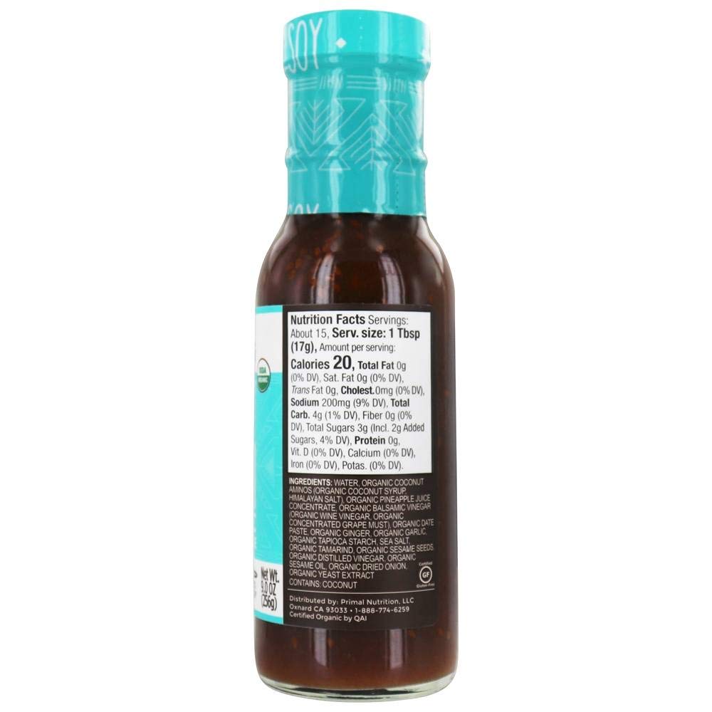 Organic No Soy Sauce & Marinade, Island Teriyaki, 9.0 Oz (256 G), Primal Kitchen