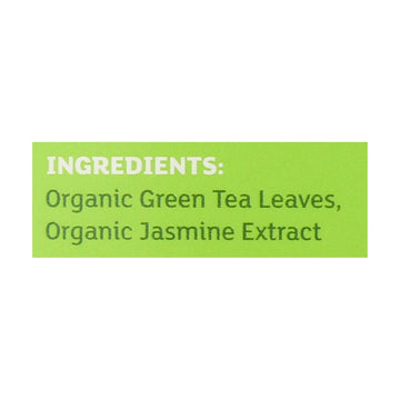 Jasmine Green Tea Organic 20 Bags (Case Of 6)