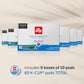 Illy Coffee K Cups, Classico Decaf Roast, Mild & Balanced Flavor, 10 Count (Pack of 6)