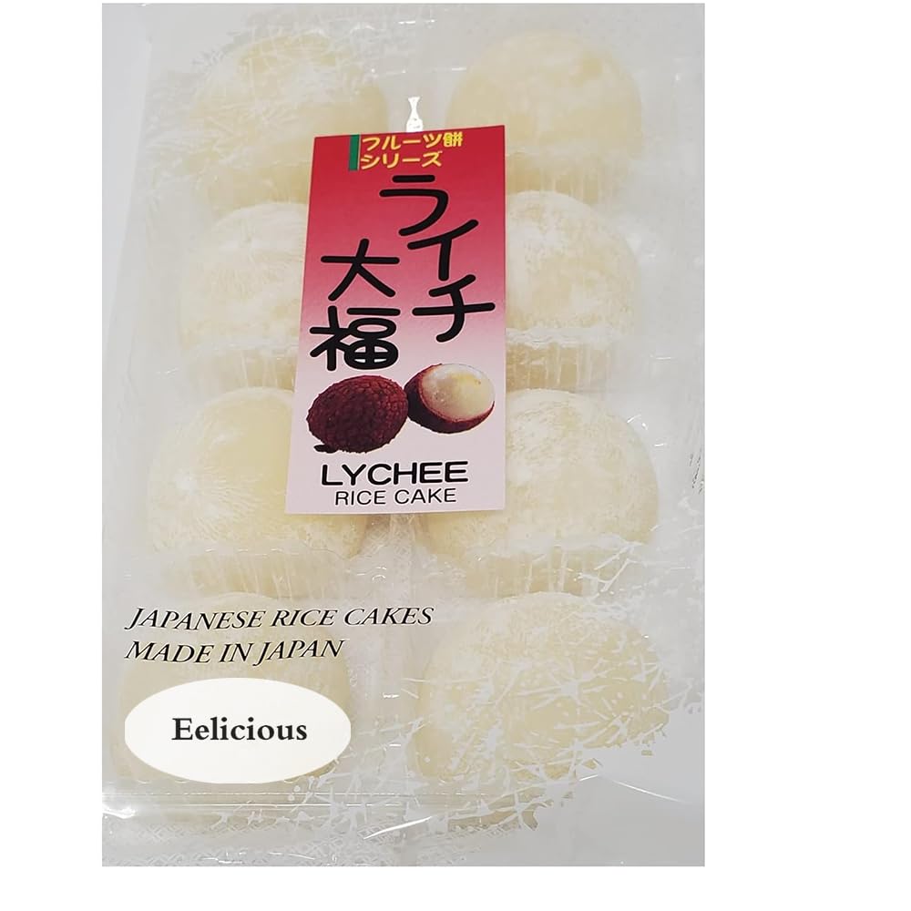 Japanese Mochi Fruits Daifuku Rice Cake Lychee Flavor 7oz 2pack