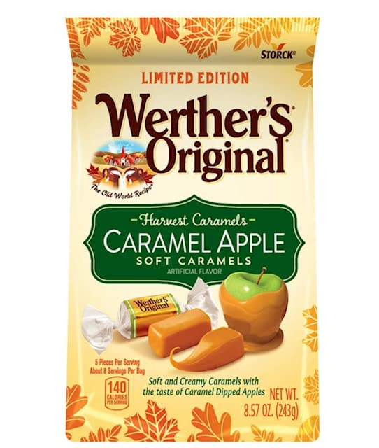 Werther'S Original Caramel Apple Soft Caramels Harvest Caramels 8.57 Oz (Pack Of 2)