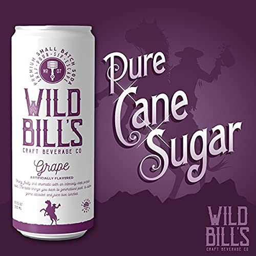 Wild Bills G  Soda - Classic Craft Soda, Caffeine Free, Gluten Free, 12 Fl Oz (Pack of 12)