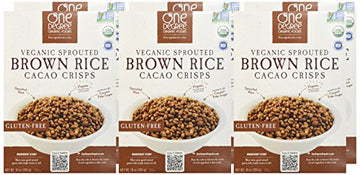One Degree Organic Foods Sprouted Brown Rice Cacao Crisp, 10 Ounce (Pack of 6)