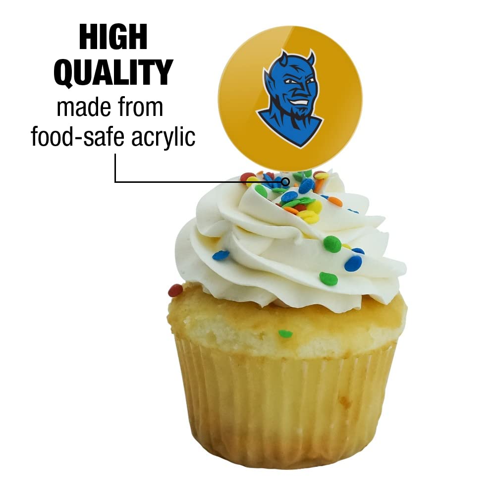 Fredonia State University Secondary Logo Cupcake Picks Toppers Decoration Set Of 6