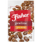 Fisher Snack Praline Pecans, 5.5 Ounces, Resealable Pouch, Made with Whole Mammoth Pecans (Pack of 2)