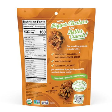Go Raw Chocolate Peanut Butter Snacking Granola, 8Oz Pouch