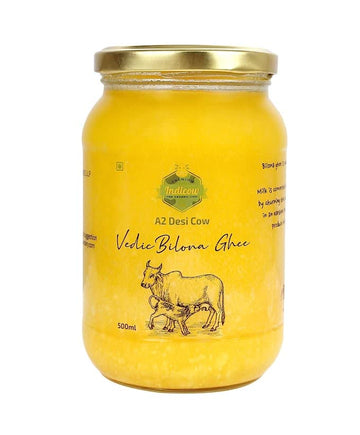 Indicow A2 Desi Cow Ghee, Clarified Butter | Grass Fed Cows | (1000ML(33.8oz), A2 Cow Ghee (Sahiwal Cows)) | Clarified Butter Fa