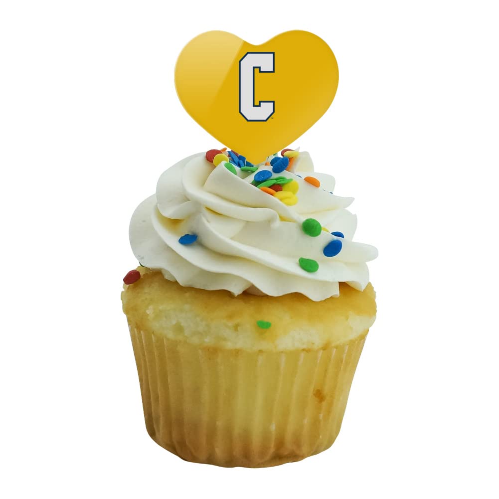GRAPHICS & MORE Cupcake Picks Set of 6, Acrylic, Coppin State University, Heart Love Design, One Size