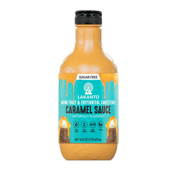 Lakanto Sugar Free Caramel Sauce - Perfect Topping for Brownies, Ice Cream, Milkshake, Smoothies, Coffee, Desserts, Monk Fruit S