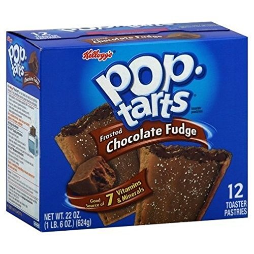 Kelloggs Pop Tarts Frosted Chocolate Fudge Toaster Pastries 22 oz Box