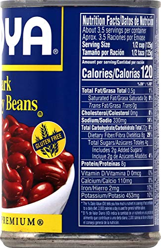 Goya Foods Dark Red Kidney Beans, 15.5 Ounce (Pack of 24)