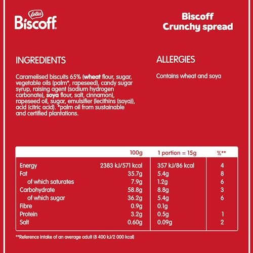 Lotus Crunchy Biscuit Spread, 380 Gr