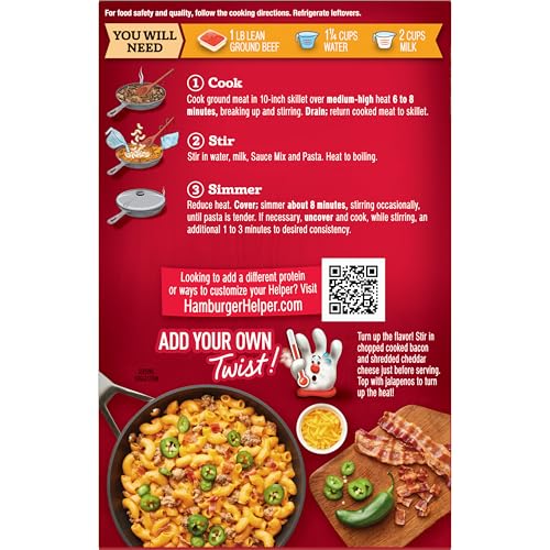 Hamburger Helper Spicy Jalapeno Cheeseburger, 6 oz (Pack of 1)