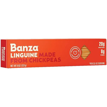 Banza Pasta Chickpea Linguine Pack Of 12 Size 8 Oz (Gmo Free)
