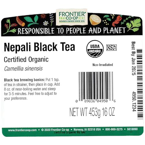 Frontier Bulk Nepali Black Tea, Organic, 1 Pound