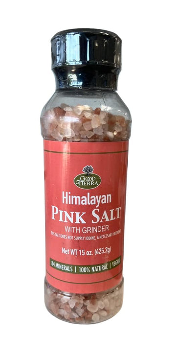 Good Tierra Himalayan Salt with Grinder 15 oz (6 Pack)