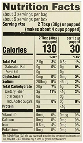 365 By Whole Foods Market, Organic Light Butter Microwave Popcorn, 9 Ounce