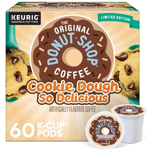 The Original Donut Shop Cookie Dough So Delicious Coffee, Single-Serve Keurig K-Cup Pods, 60 Count