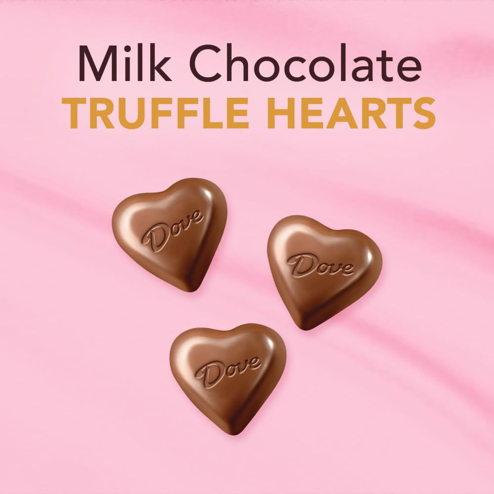 Dove Milk Chocolate Truffle Candy Heart Tin, Mini, 5.82 oz