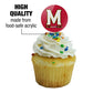 University Of Maryland Primary Logo Cupcake Picks Toppers Decoration Set Of 6