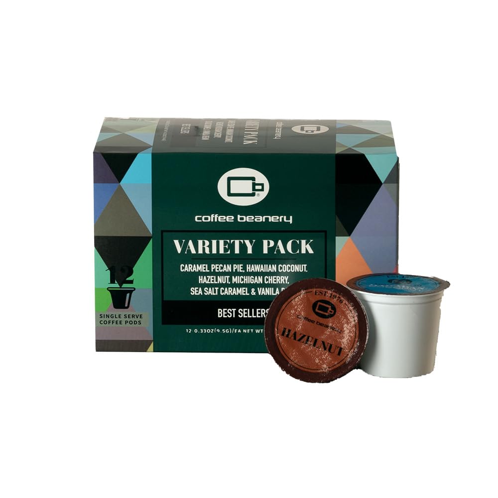 Coffee Beanery CB Variety Pack Coffee Pods, 12ct Medium Roast Arabica Coffee, 1 Count