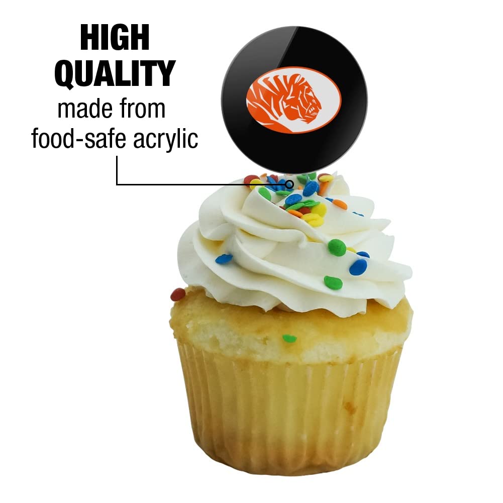 East Central University Secondary Logo Cupcake Picks Toppers Decoration Set Of 6