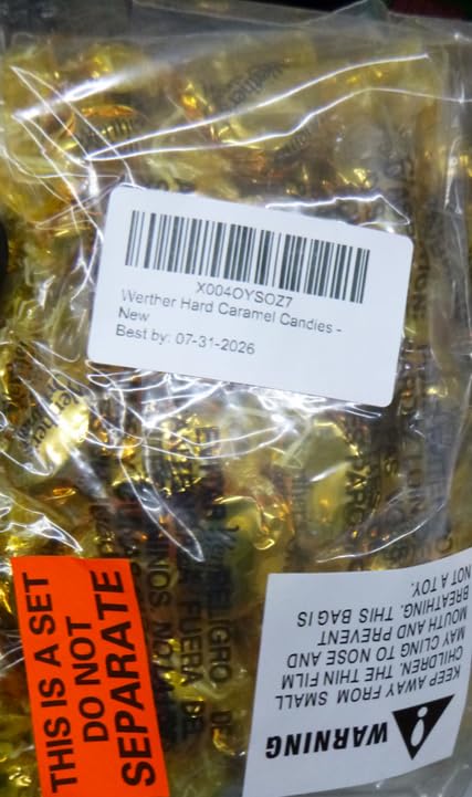 Werther Hard Caramel Candies - 1lb of Caramels- Delicious Classic Taste that Everyone Enjoys - Stock up with 1lbs of Candy - Perfect for Sharing