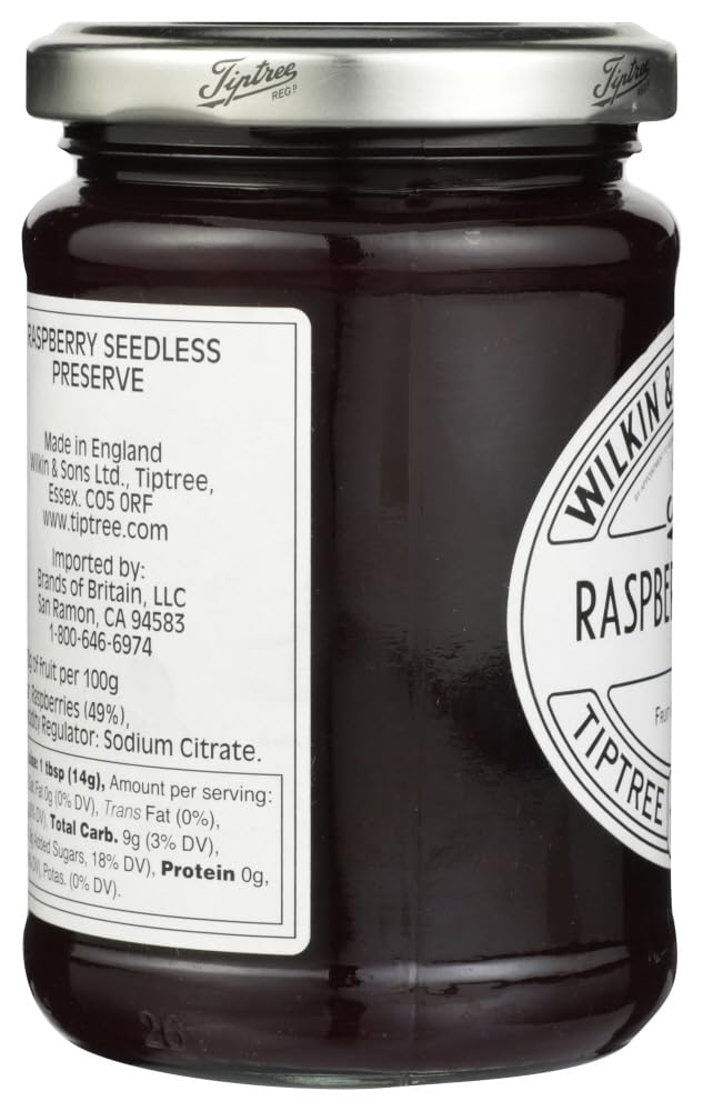 Tiptree Raspberry Seedless Preserve 340G, (1 Pack)