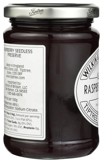 Tiptree Raspberry Seedless Preserve 340G, (1 Pack)
