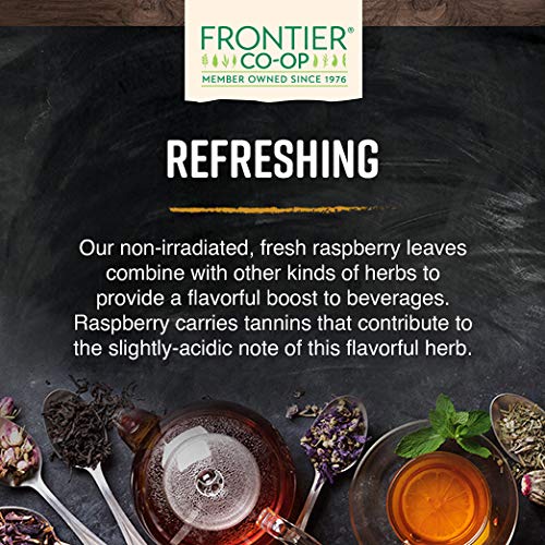 Frontier Co-op Organic Cut and Sifted Red Raspberry Leaf Tea, Caffeine Free, 1.48oz