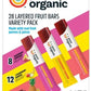 Pure Organic Layered Fruit Bars Variety Pack 28 Count