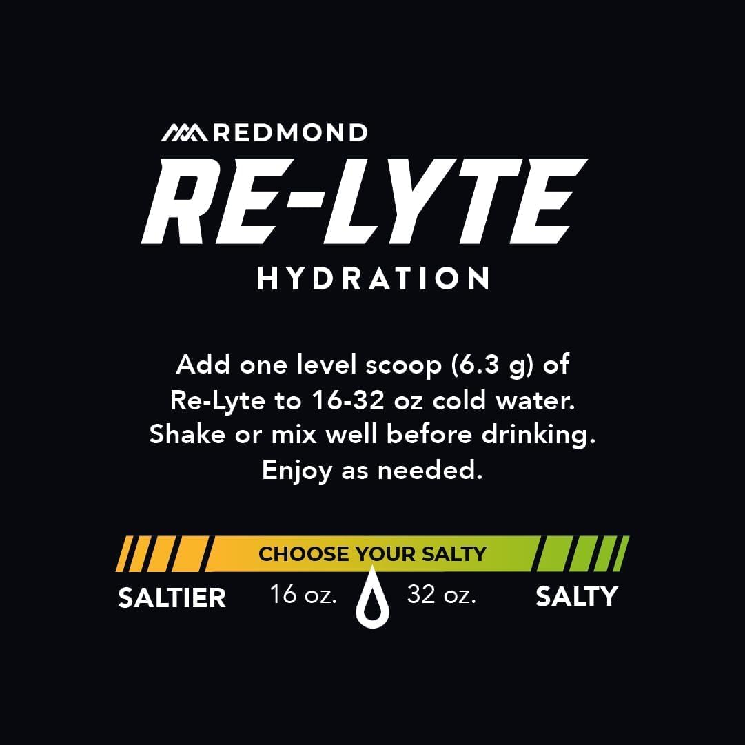 REDMOND Re-Lyte Electrolyte Drink Mix Strawberry Lemonade, 30 serving SMALL 6.88oz jar