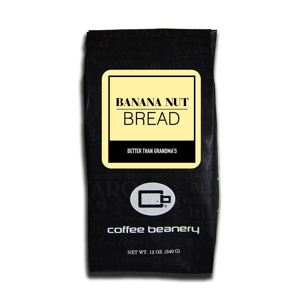 Banana Nut Bread Flavored Coffee, Specialty Arabica Coffee, Medium Roast, 12 ounce, Coarse