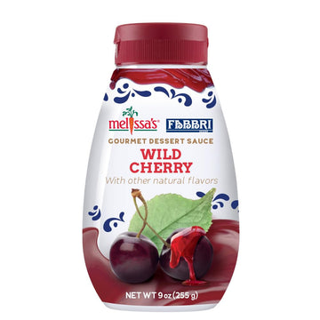 Fabbri Gourmet Dessert Sauce, Wild Cherry flavor, Flavoring sauce for Ice Cream, Desserts and hot and cold Beverages, Made in It