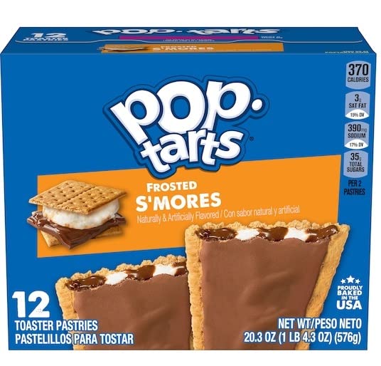 Pop Tarts Frosted Variety, Smores, Chocolate Fudge, and Brown Cinnamon Sugar, 20 Ounce (Pack of 3) - with Make Your Day Bag Cli