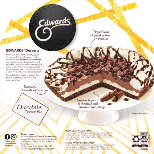 Edwards MultiServe Hersheys Pie Frozen, Chocolate, 25.5 Ounce