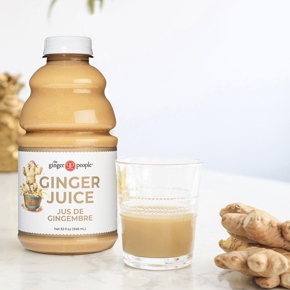 Ginger Juice, 99% Pure Ginger Juice By The Ginger People – Original Flavor And Premium Quality Ginger Juice, 32 Fl Oz Bottles – Pack Of 12