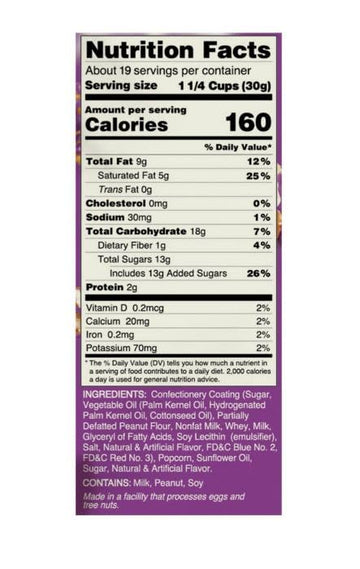 PB&J Pop Popcorn, Grape Peanut Butter and Jelly Flavored, 20 oz 1 Bag