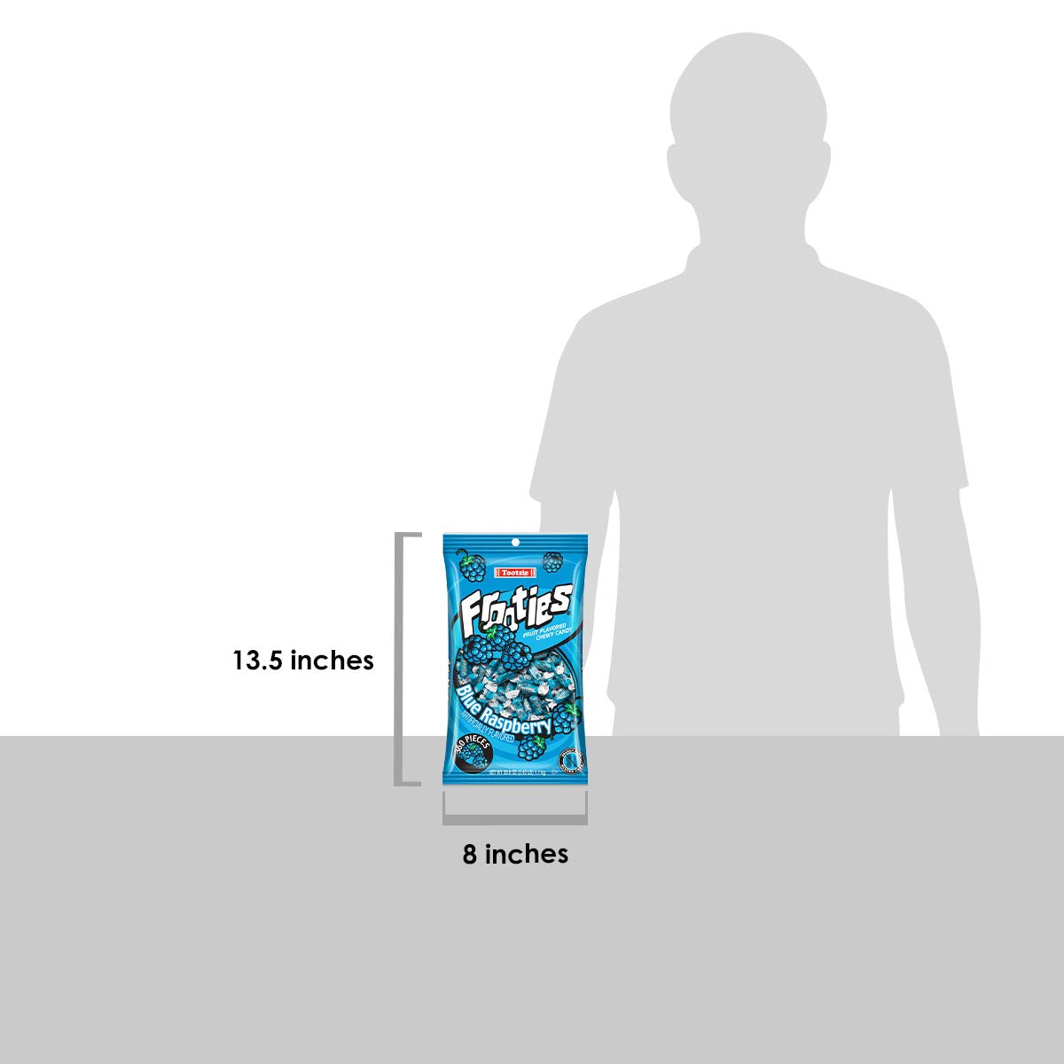 Tootsie Roll Blue Frooties - 2 Pound Bag Of Individually Wrapped Chewy Candy - Blue Raspberry, 38.8 Ounce