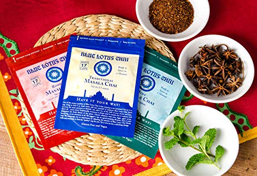 Blue Lotus Chai - Masala Chai Collection - Six Varieties - 0.5 Oz Each (14.17G)