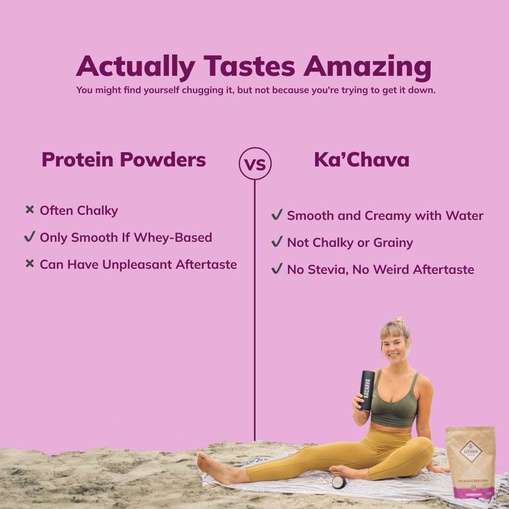 Ka’Chava Whole Body Meal Shake Coconut Acai 2 Lb – Vegan Protein Powder With 85+ Superfoods & Greens – Plant-Based Meal Replacement – Probiotics & Digestive Enzymes – Gluten & Dairy Free (15 Servings)