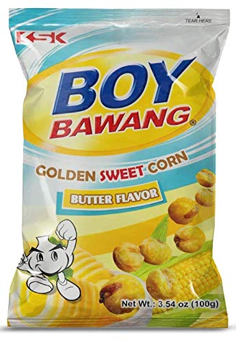 Boy Bawang Cornick, Butter - Crispy Tasty & Gluten-Free Corn Nuts (6 Pack, Total Of 600G)
