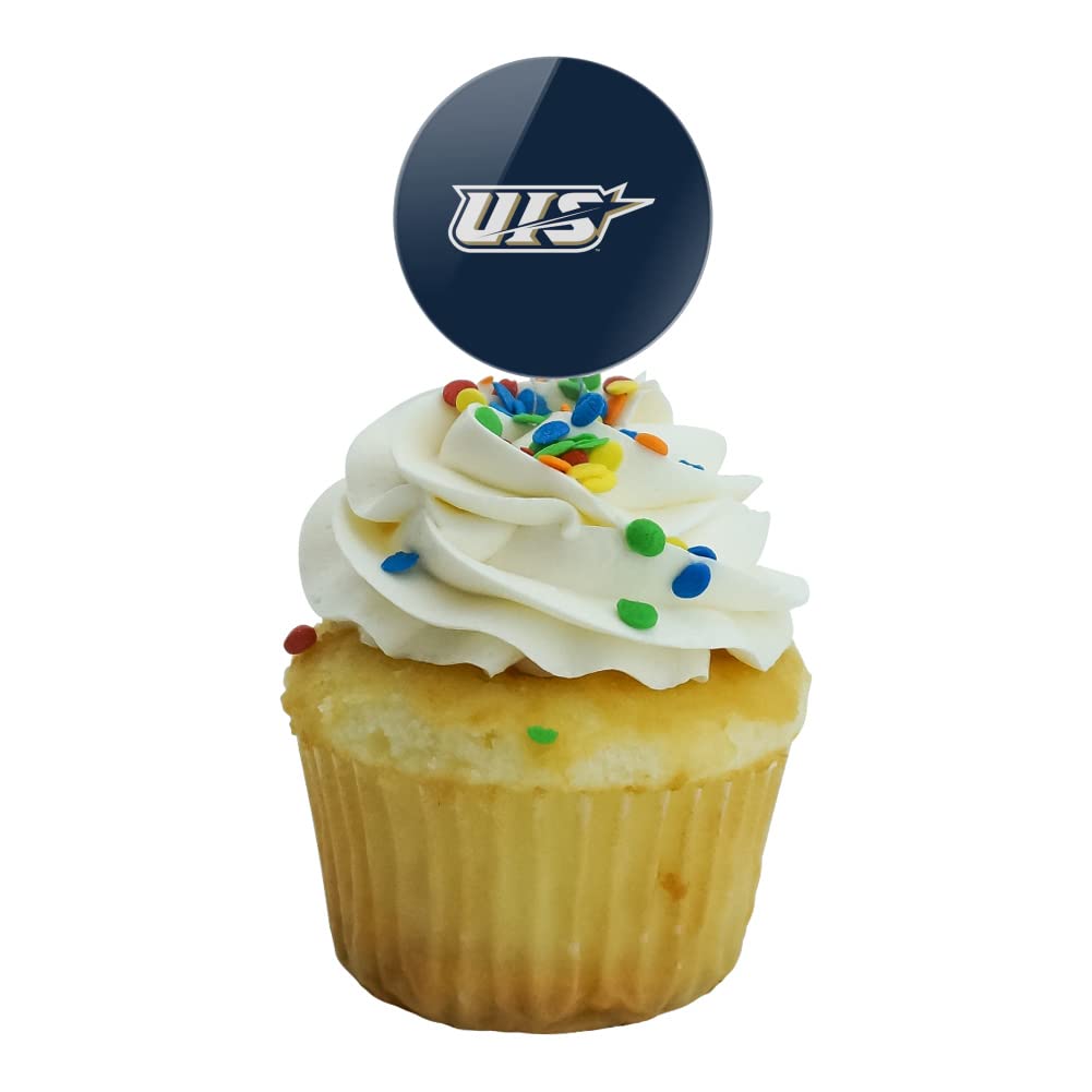 University Of Illinois Springfield Primary Logo Cupcake Picks Toppers Decoration Set Of 6