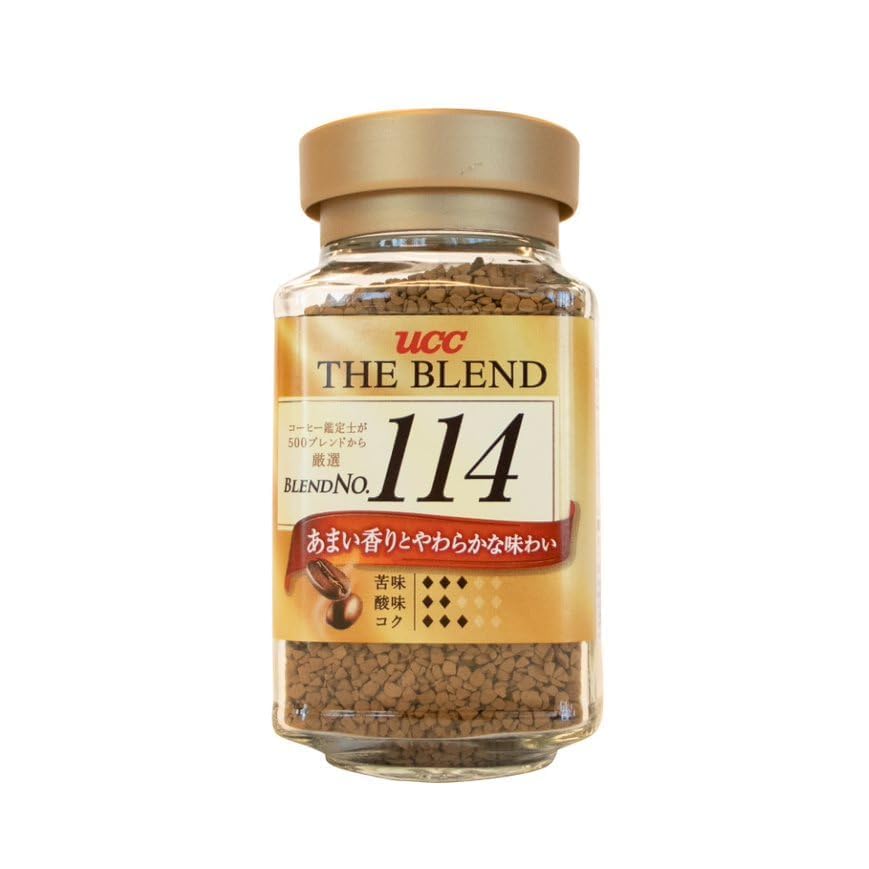 Ucc The Blend 114 Instant Coffee, Instant Black Coffee, Smooth Flavor, Imported From Japan, 3.17 Oz (90 G), Pack Of 1