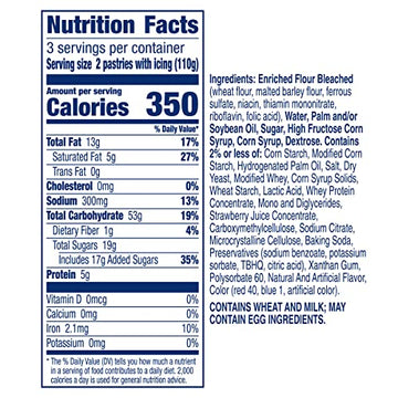 Pillsbury Toaster Strudel Frozen Pastries, Strawberry, 6 Ct, 11.7 oz