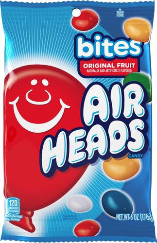 Airheads Bites Candy Peg Bag, Fruit, Party, 6 Ounce