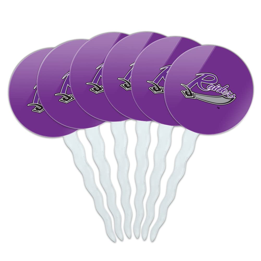 GRAPHICS & MORE Cupcake Picks Set of 6 Acrylic Decoration University of Mount Union One Size